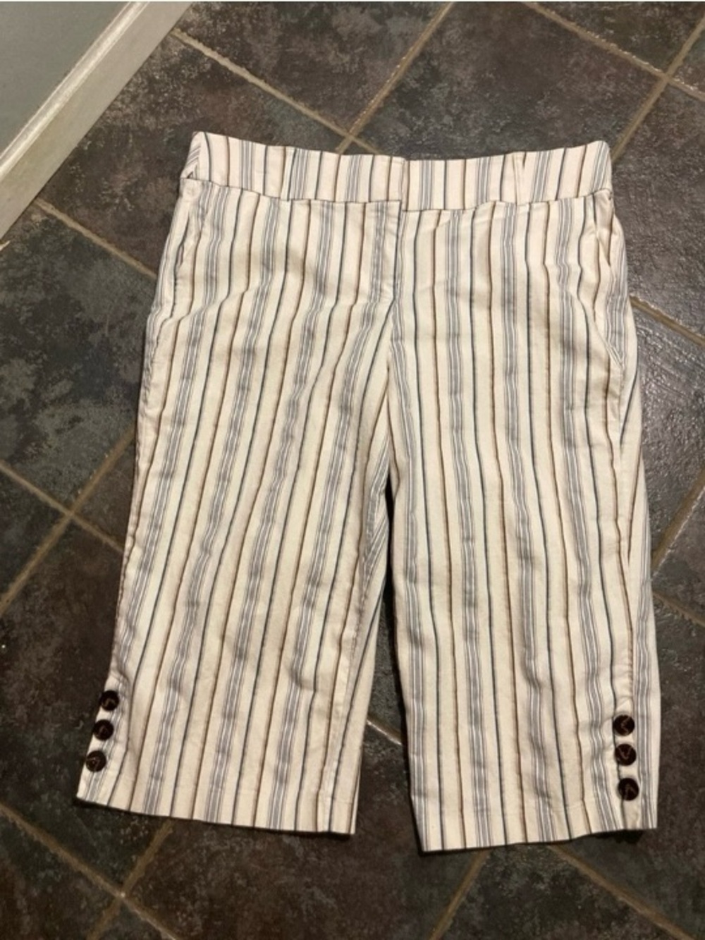 Lane Bryant The Laney Striped Cropped Capri Pants. Women’s Size 20